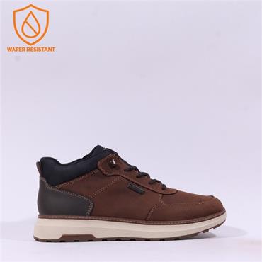 Rieker Men Andre Low Cut Ankle Boot - Brown Leather
